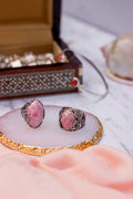 Anillo de Plata 950 con Rodonita Facetada | Joyería Artesanal