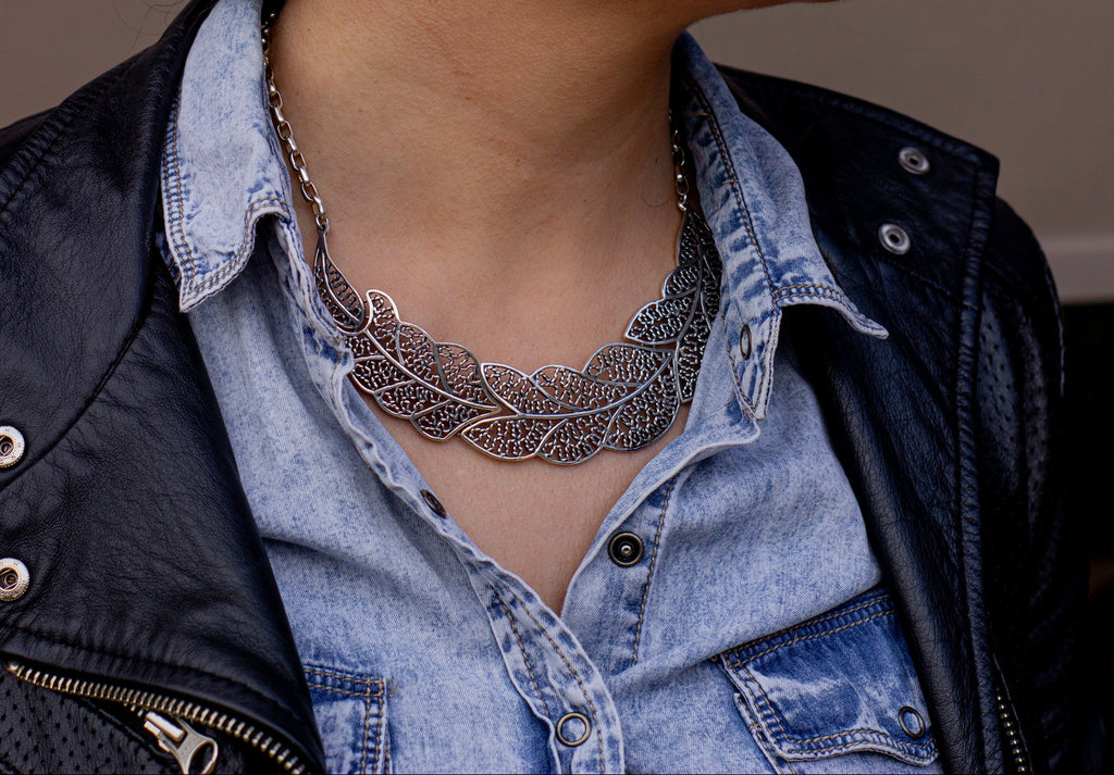 Collar Plata 950 Hojas Filigrana | Edición Única