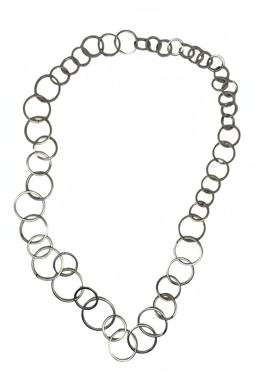 Collar Argollas Plata 950