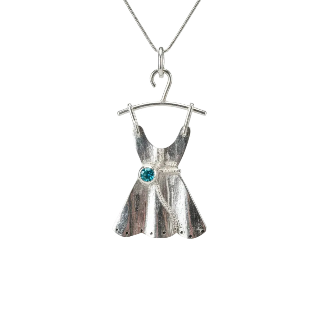Colgante Vestido — Plata 950 & Cristal Swarovski