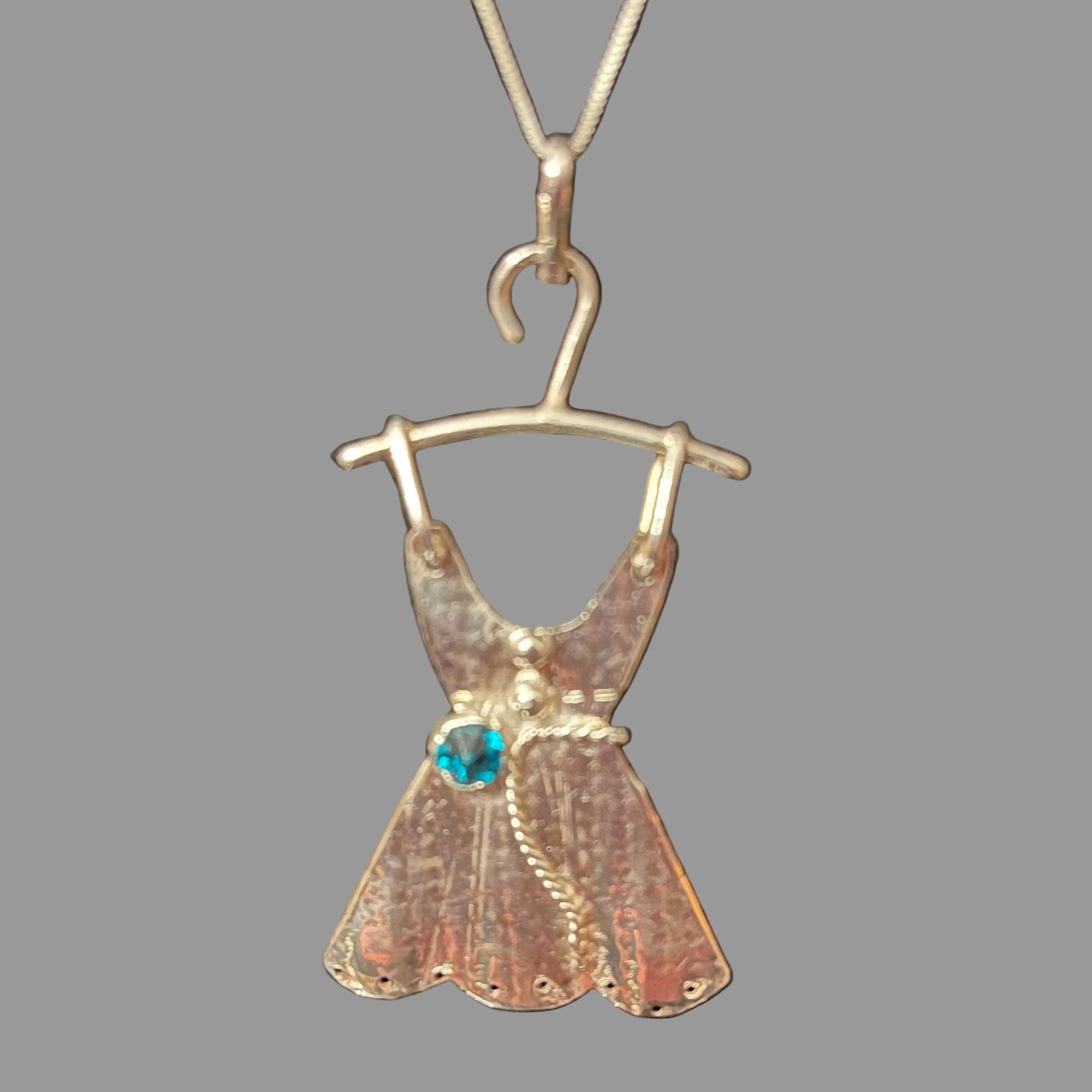 Colgante Vestido — Plata 950 & Cristal Swarovski