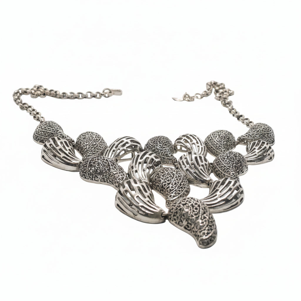 Collar Caracol — Plata 950 con Filigrana | Pieza Única