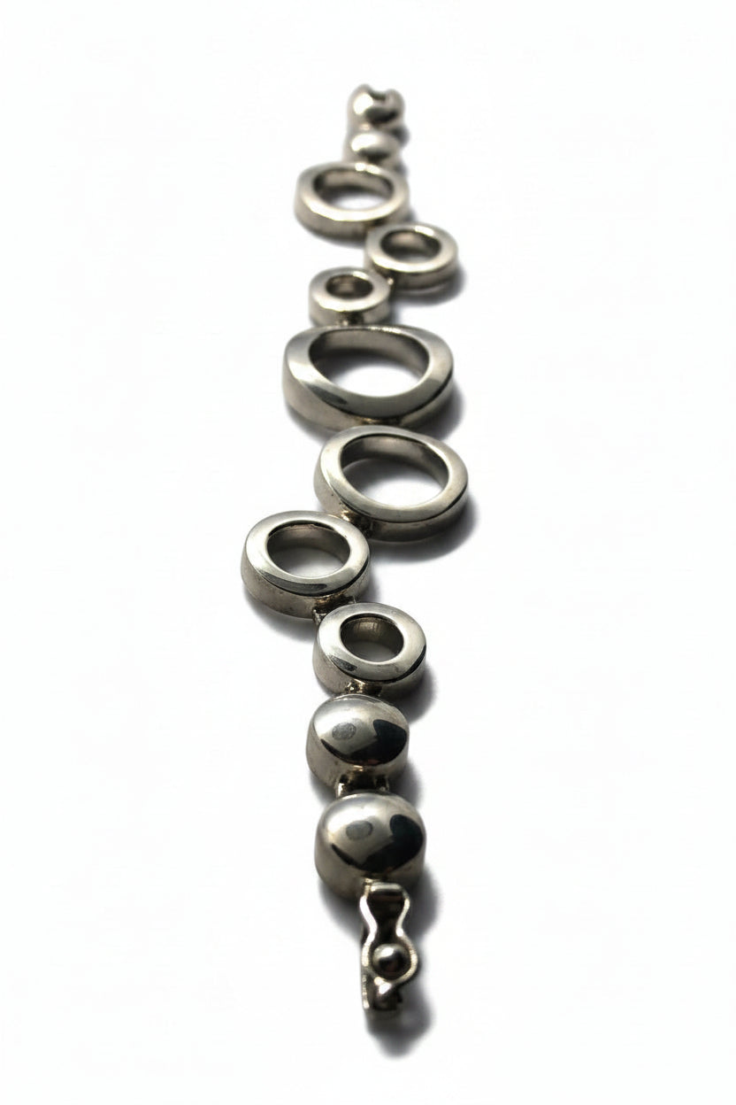 Pulsera Círculos Encajonado Plata 950