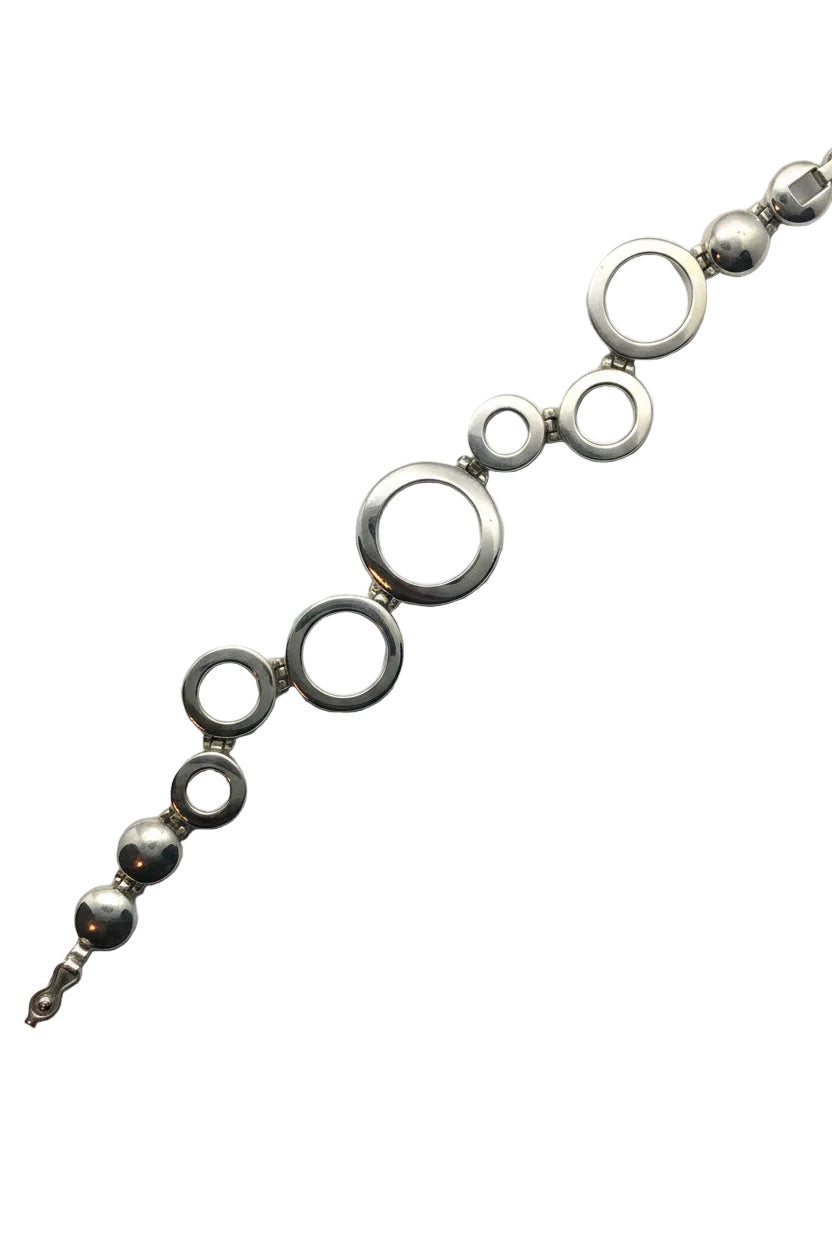 Pulsera Círculos Encajonado Plata 950