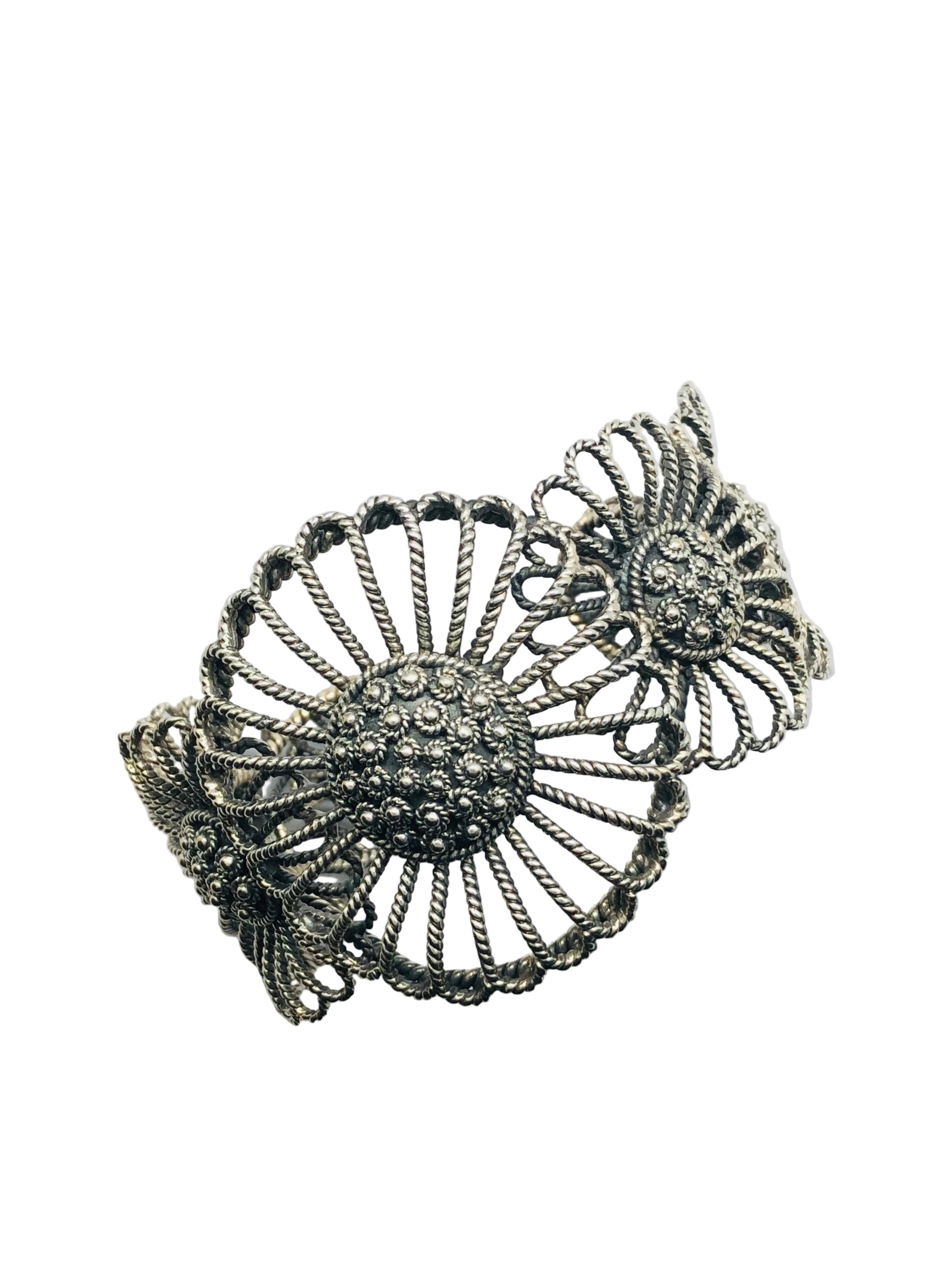 Brazalete Girasol — Plata 950
