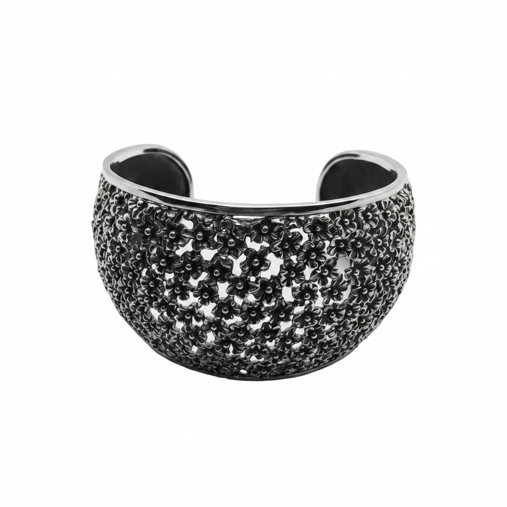 Pulsera Florcitas Plata 950 — Edición Limitada