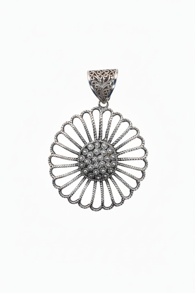 Colgante Girasol — Plata 950