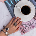 Anillo Redondo Grande Plata 950