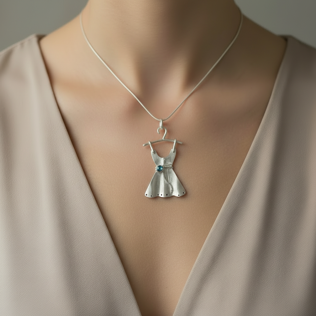 Colgante Vestido — macro