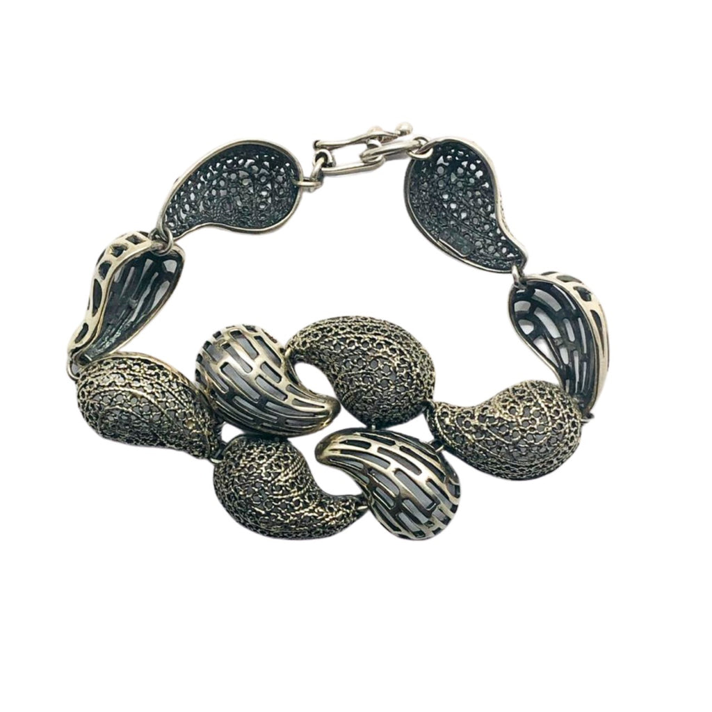 Pulsera Caracol — Plata 950 con Filigrana | Pieza Única